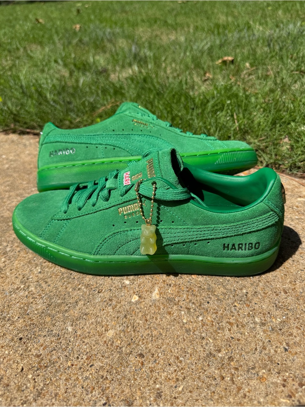 W:7 M:5.5 Puma X Haribo Collaboration Sneakers Amazon Green Suede